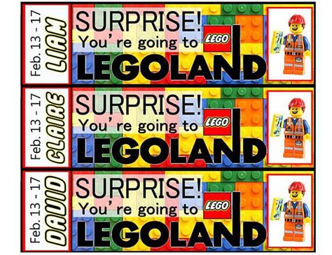 We Are Going To Legoland Printable
